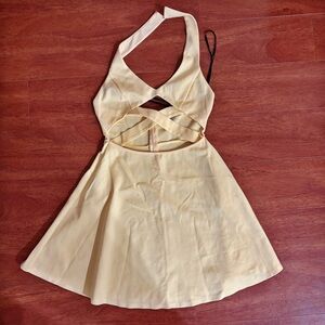 Forever 21 Halter Cutout Skater Sundress